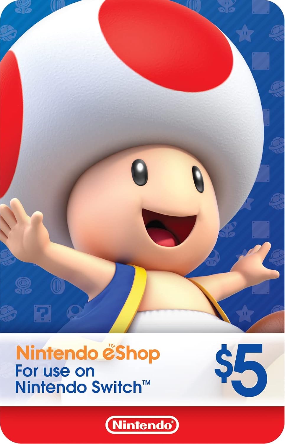 Nintendo eShop Gift Card $5 USD · Estados Unidos · Código digital