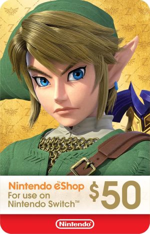 Nintendo eShop Gift Card $50 USD · Estados Unidos · Código digital