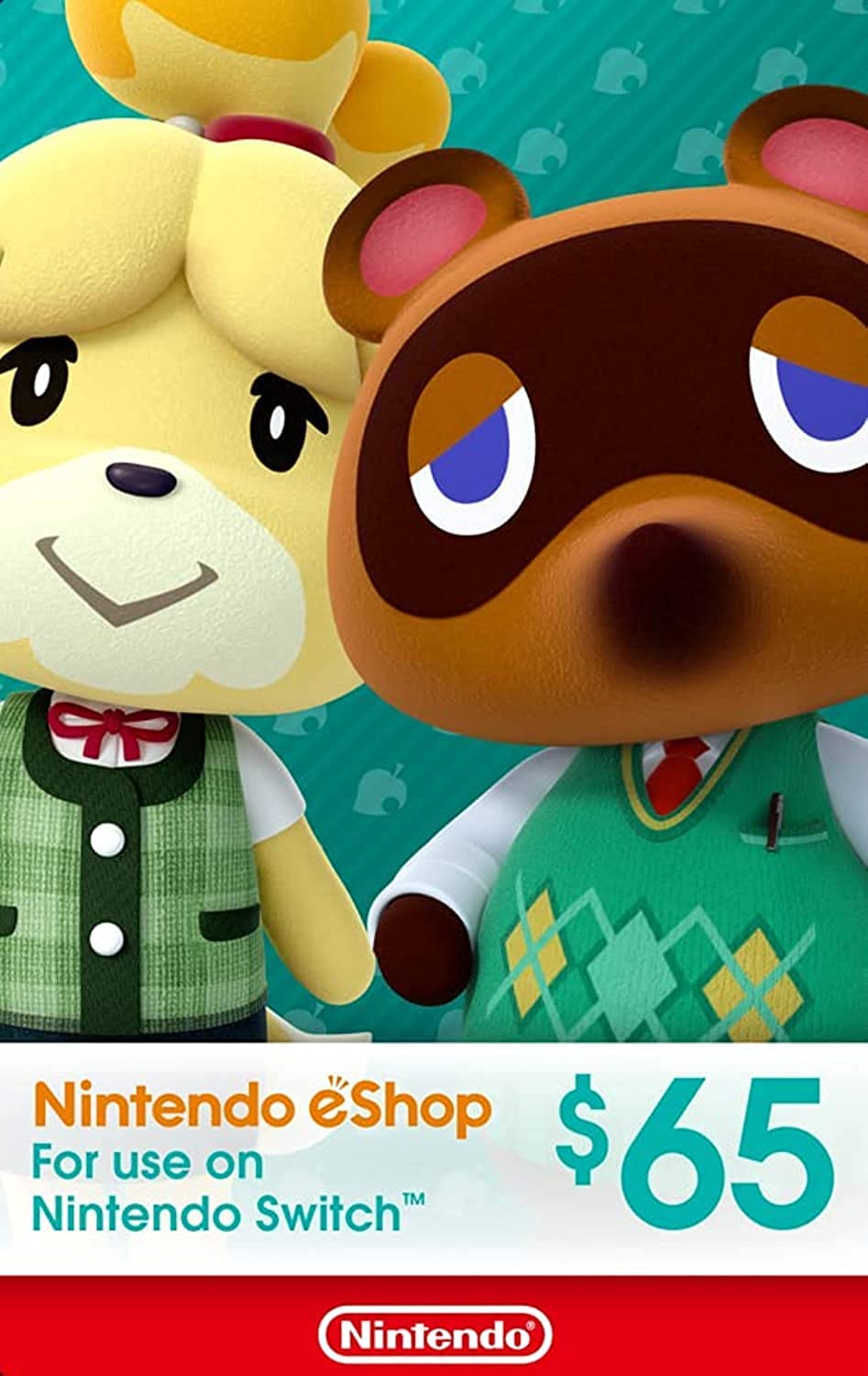 Nintendo eShop Gift Card $65 USD · Estados Unidos · Código digital