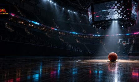 Arena de baloncesto vacía que representa el cierre de servidores de NBA 2K25 en el Resumen Gamer del 5 de octubre de 2026